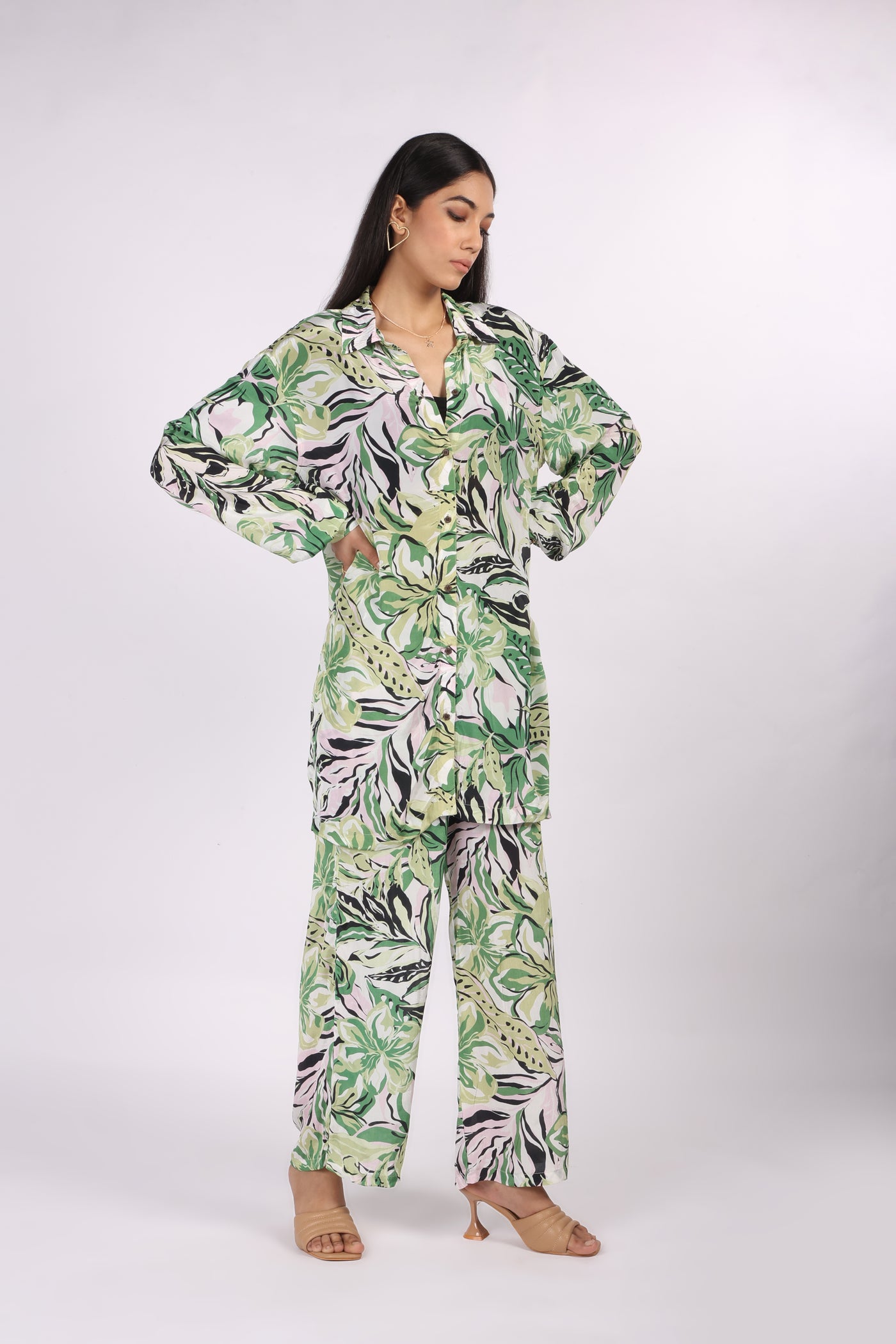 Rainforest Natural Crepe Co Ord Set