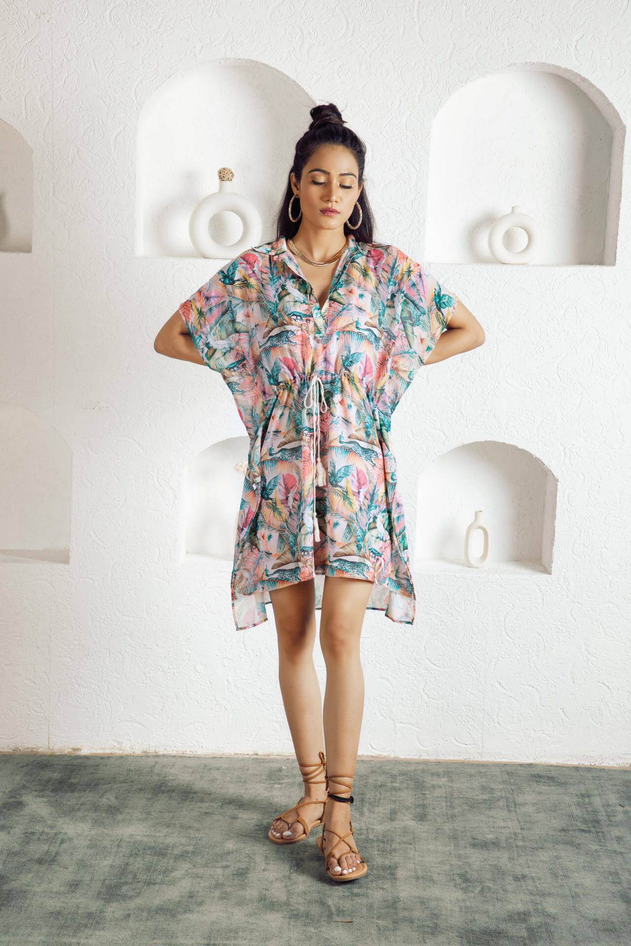 Mila tropical jungle dress