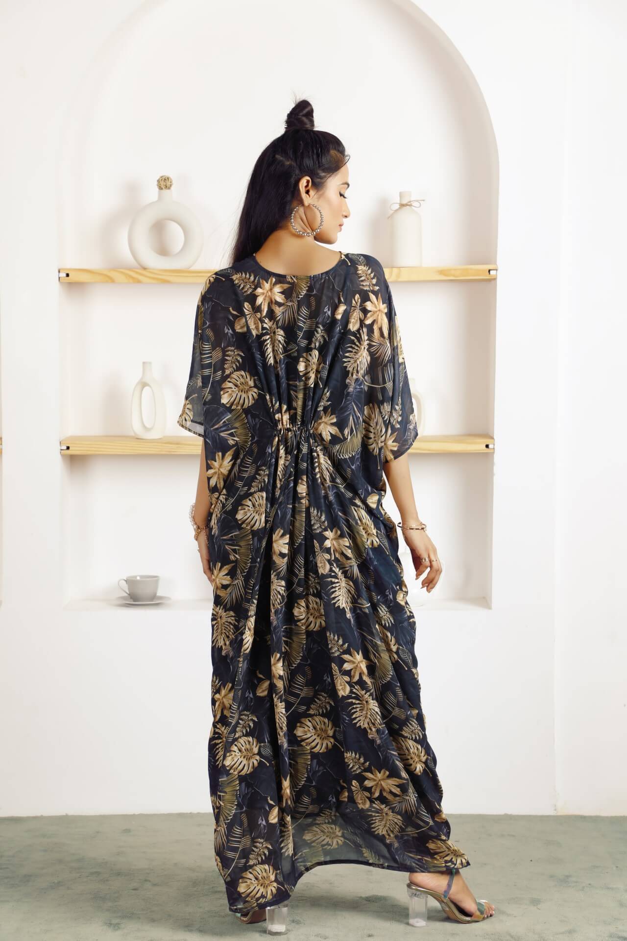 floral print kaftan dress